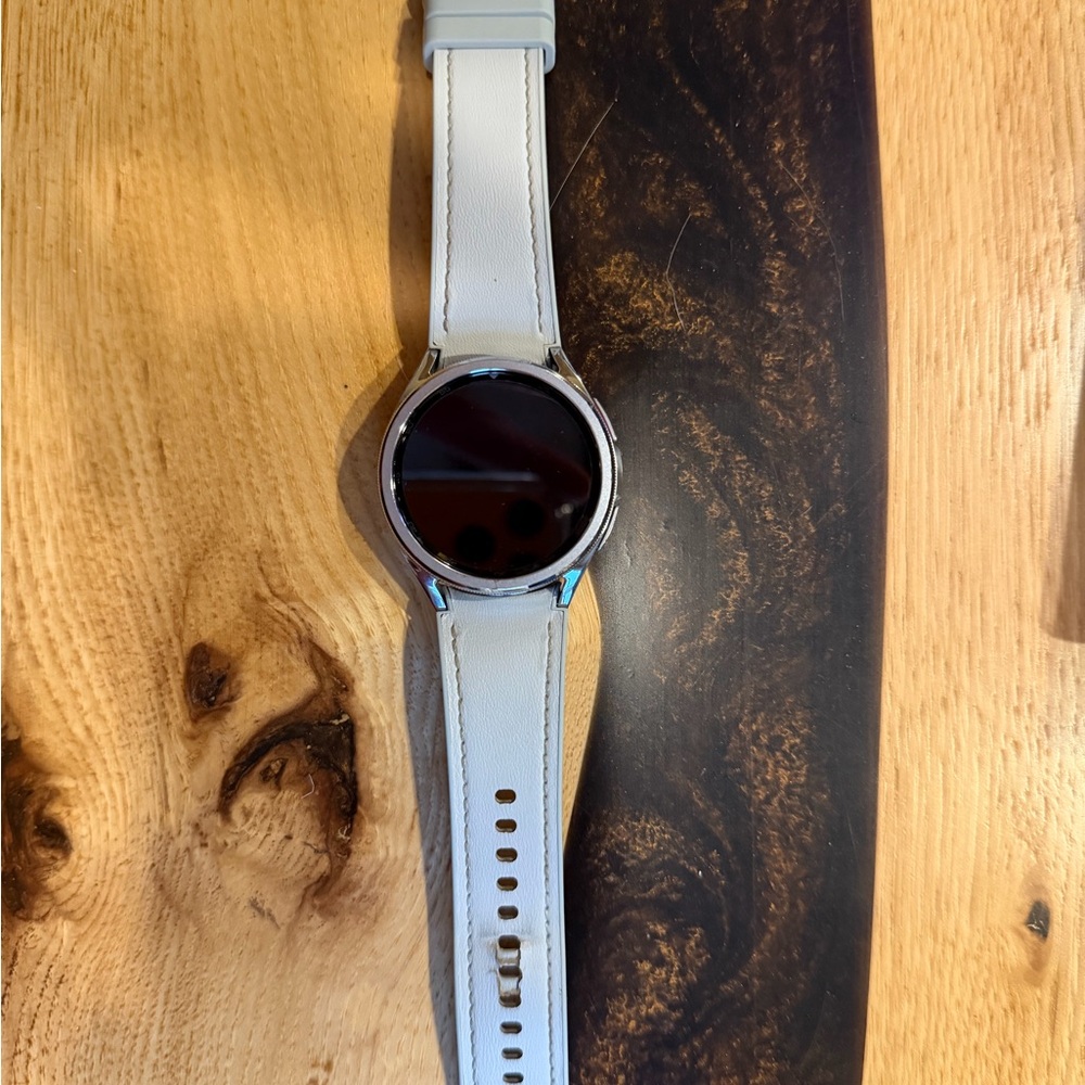 Samsung Smartwatch with White Strap